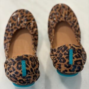 Brand new Tieks in leopard print, size 8